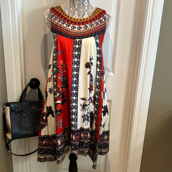 Anthropologie Mauve Cirque swing dress. - Picture 2 of 11